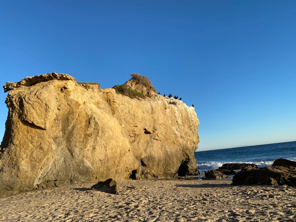 Lechuza Beach rock formation. 