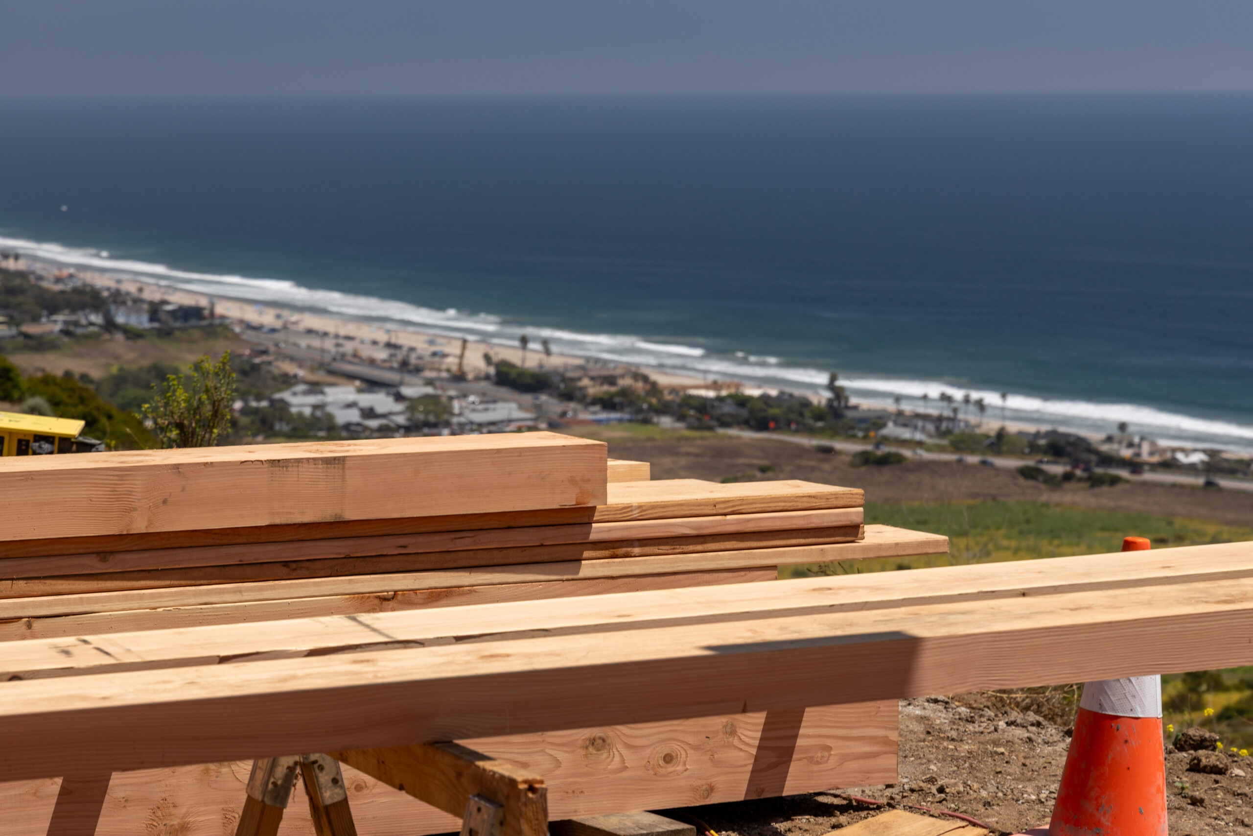 Trancas Malibu build progress overlooking the ocean. July 2024