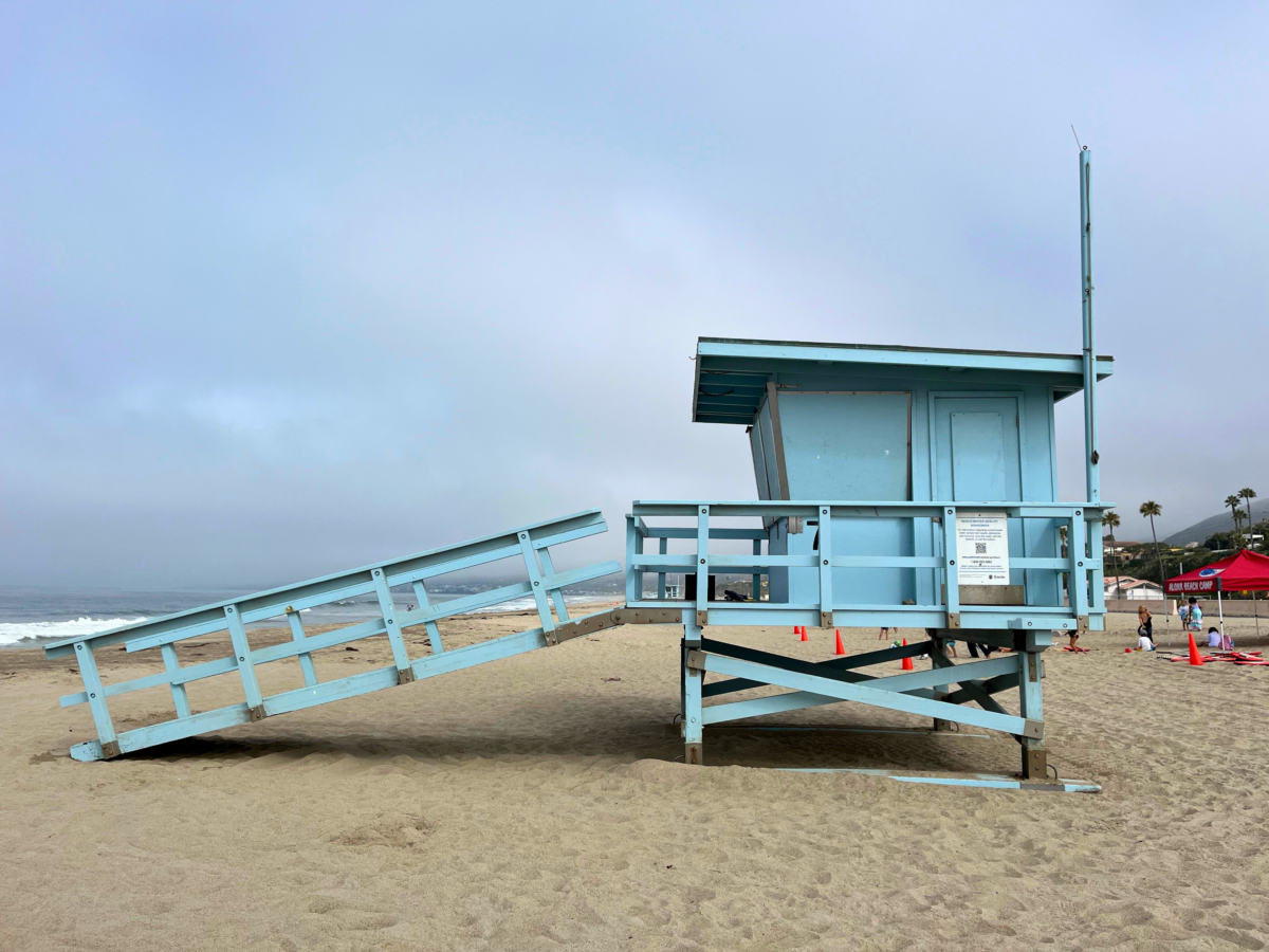 Zuma Beach guard tower.